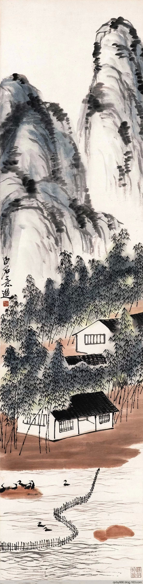 齐白石的山水画