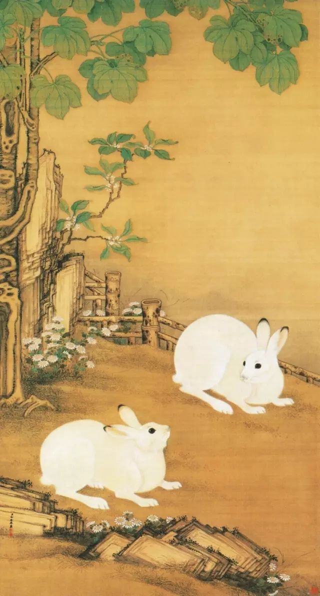 历代名家画兔