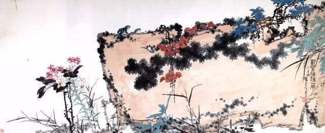 荒山乱石，幽草闲花，似非似——潘天寿作品