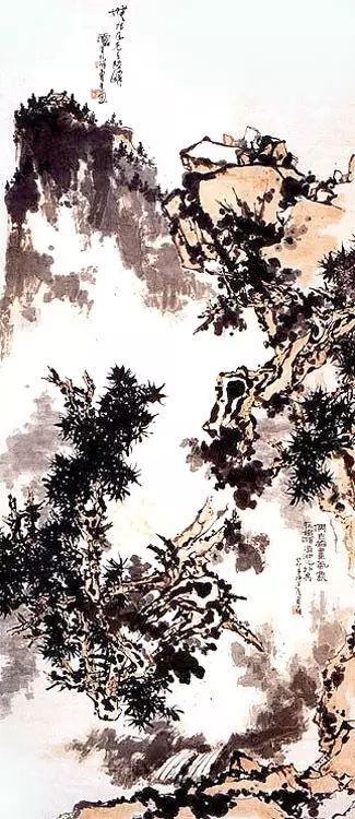 荒山乱石，幽草闲花，似非似——潘天寿作品