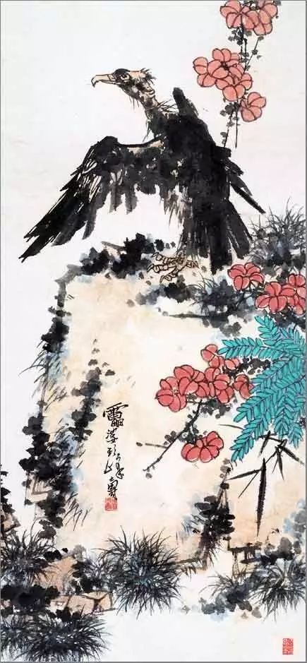 荒山乱石，幽草闲花，似非似——潘天寿作品