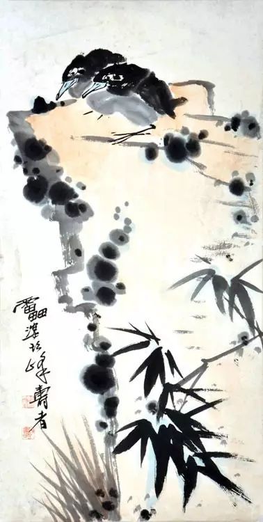 荒山乱石，幽草闲花，似非似——潘天寿作品