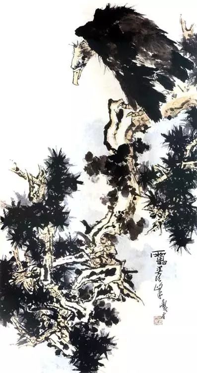 荒山乱石，幽草闲花，似非似——潘天寿作品