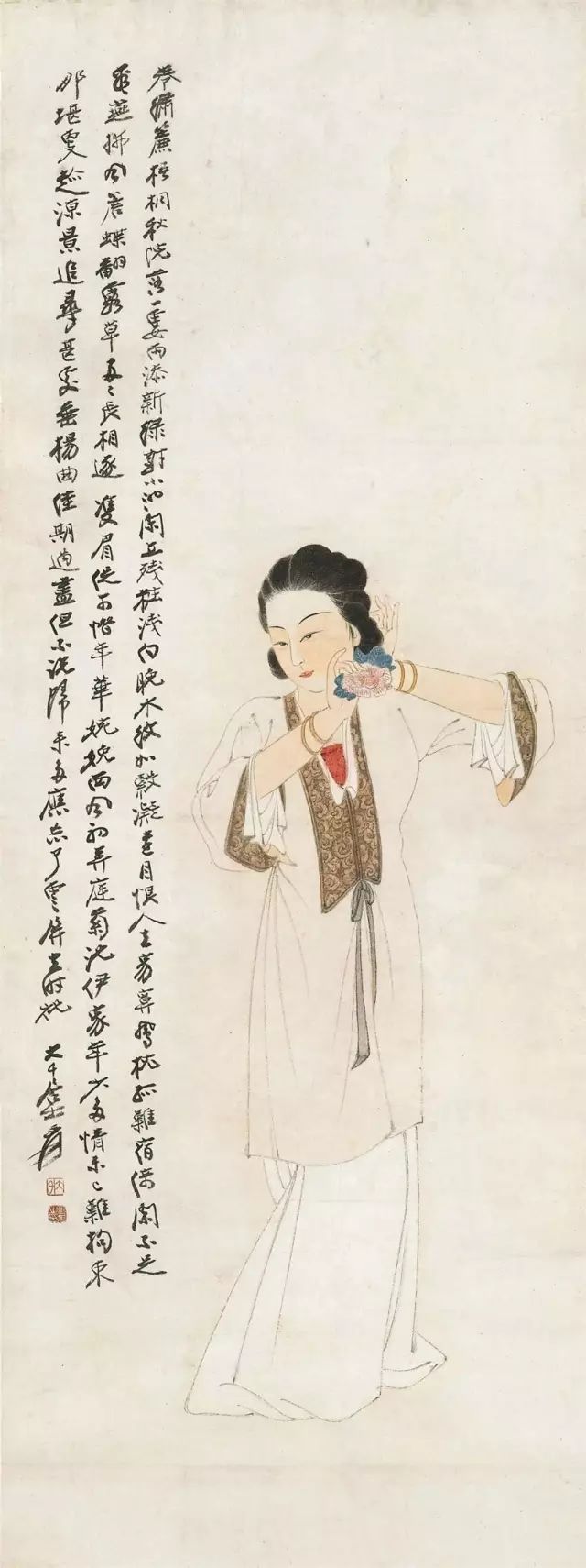 张大千画美女