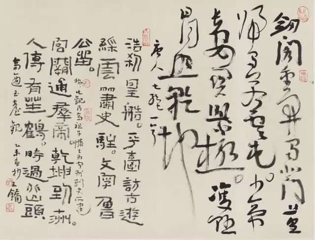 　当代五人书法展即将开幕