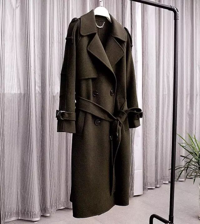 2394 高级轻奢100%澳毛双面绒大衣,各路女神