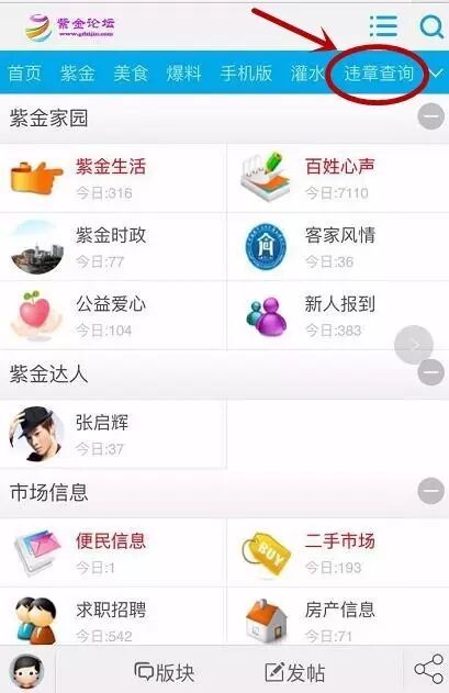 紫金的车主违章了怎么办?请看这里. ,紫金论坛