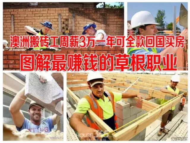 最新报告！澳洲最赚钱的蓝领工作早已不是搬砖工！竟然变成了这个职业... - 2
