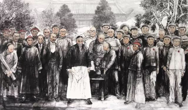 中国画院中国画名家采风团走进藏族汇报展开幕