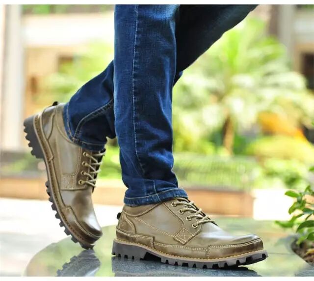 D2259 硬汉出品!添~柏岚复古工装靴!头层
