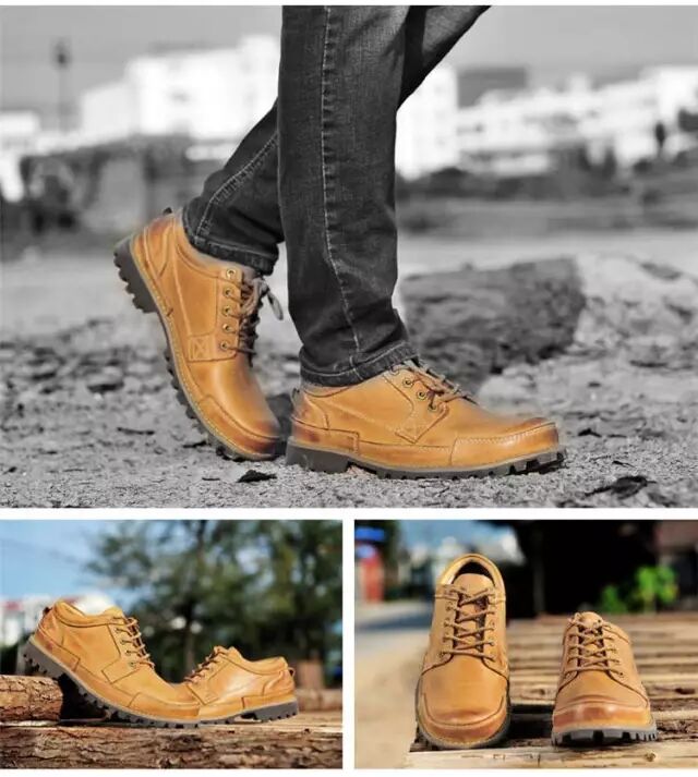 D2259 硬汉出品!添~柏岚复古工装靴!头层