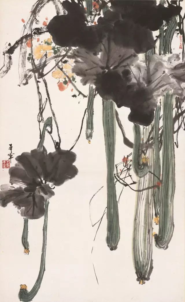 于希宁笔下的花卉瓜果