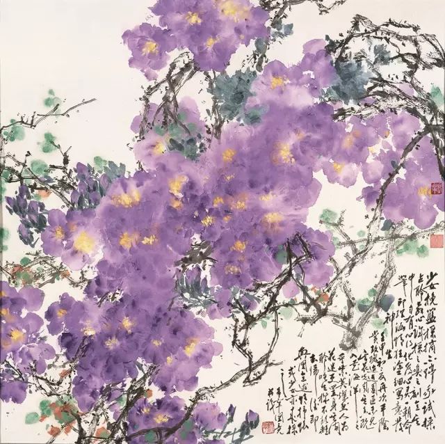 于希宁笔下的花卉瓜果