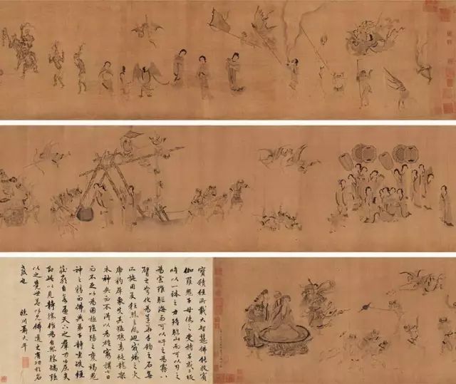 北宋李公麟线描人物