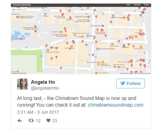 厉害了！华裔女生制作“声音地图”，点击地图上的点就能听到鲜活声音，“逛完”整条街 - 3