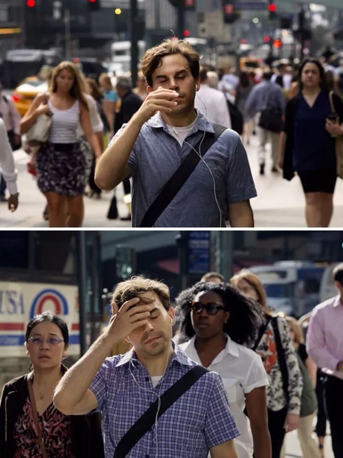 9年蹲拍街边陌生人，出现这样的画面，令人难以置信！（组图） - 14