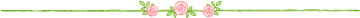 三朵玫瑰花绿藤蔓分割线