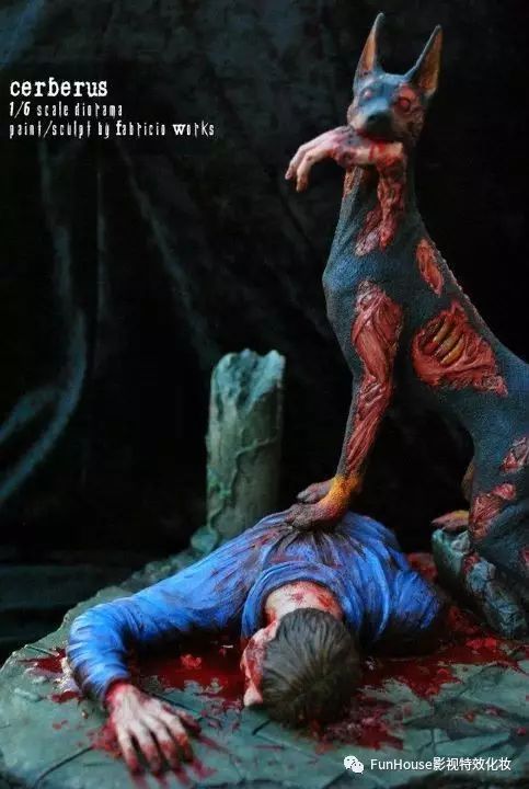 嗜血吃人的zombiedog丧尸犬模型雕塑怪物档案