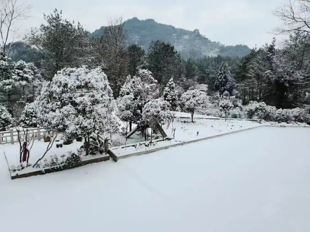 万州大垭口雪景图片