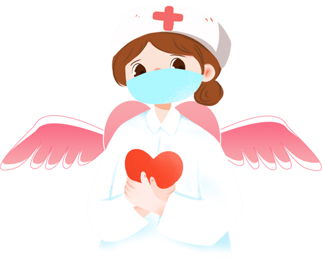 国际护士节女护士插图(国际护士节、护士、气球)手绘插图_北极熊素材库