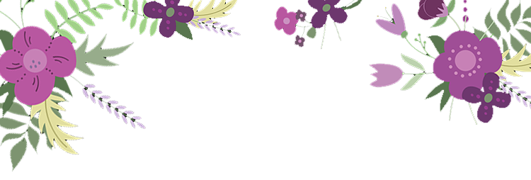 紫色花开五月 浪漫 5 文艺简约 样式模板素材 135编辑器