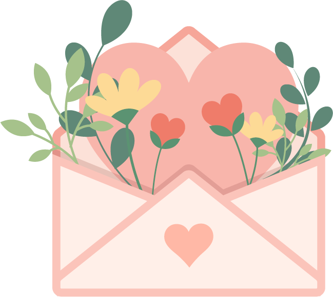 清新文艺手绘信封母亲节妇女节五月假期通用模板 样式模板素材 提子科技北京有限公司