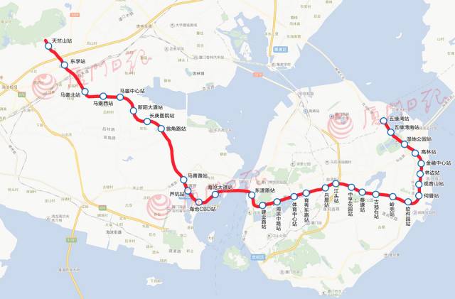 喜訊廈門地鐵2號線島內首個盾構區間雙線貫通共設32個站3