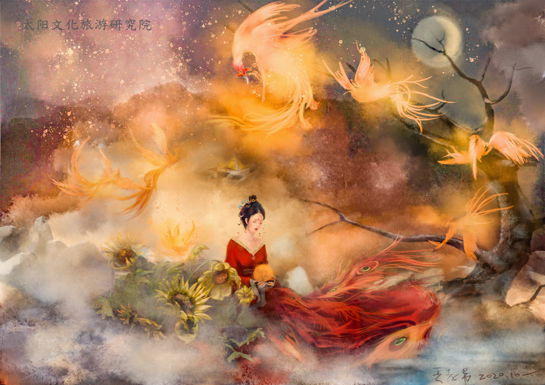 关于羲和的记载最早见于《山海经·大荒南经》:"大荒之中,有山名曰