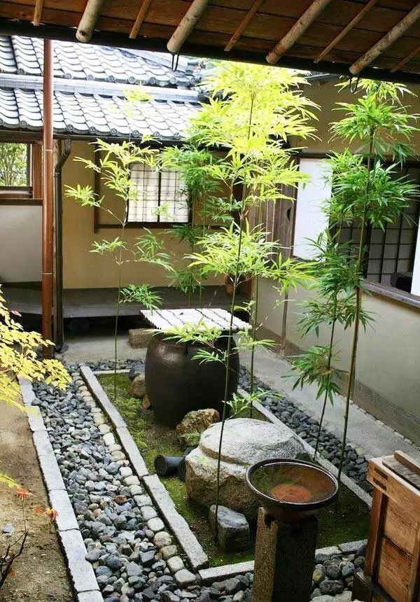 庭院设计效果图古朴优雅的庭院花园设计
